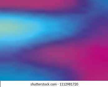 Blue-violet gradient holographic background. Style 80s - 90s. Colorful texture Minimal design. For your creative design cover, screensavers, banners, book, printing, gift card, fashion, phone.