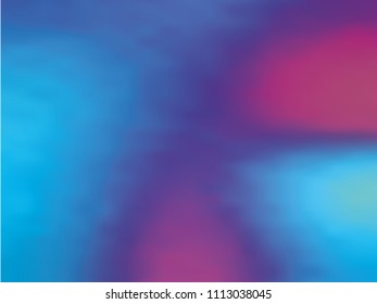 Blue-violet gradient holographic background. Style 80s - 90s. Colorful texture Minimal design. For your creative design cover, screensavers, banners, book, printing, gift card, fashion, phone.