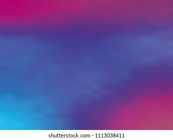 Blue-violet gradient holographic background. Style 80s - 90s. Colorful texture Minimal design. For your creative design cover, screensavers, banners, book, printing, gift card, fashion, phone.