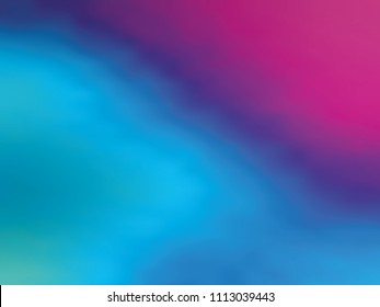 Blue-violet gradient holographic background. Style 80s - 90s. Colorful texture Minimal design. For your creative design cover, screensavers, banners, book, printing, gift card, fashion, phone.