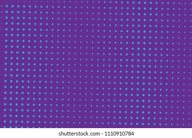 Blue-violet halftone background. Digital gradient. Abstract backdrop with circles, point, dots. Dotted pattern. Futuristic panel Vector illustration
