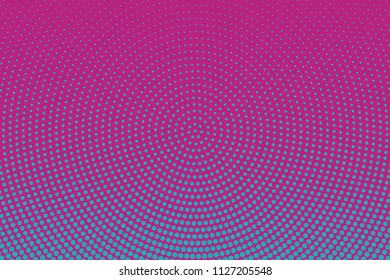 Blue-violet halftone pattern. Pop art style. Digital gradient. Vector illustration.