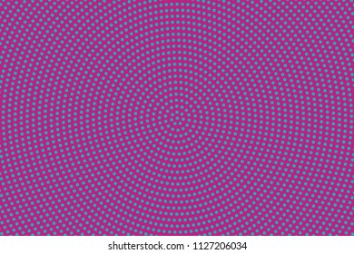 Blue-violet halftone pattern. Pop art style. Digital gradient. Vector illustration.