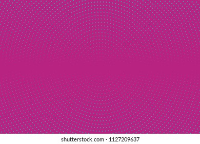 Blue-violet halftone pattern. Pop art style. Digital gradient. Vector illustration.