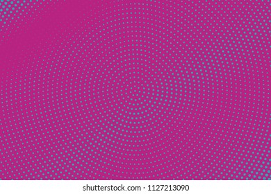 Blue-violet halftone pattern. Pop art style. Digital gradient. Vector illustration.