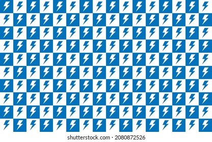 Blue-White Lightning Icon Background Design Vector 