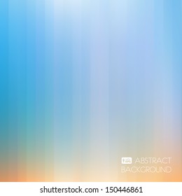 Blue-Yellow Light Abstract Striped Background. Vector Illustration.