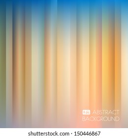 Blue-Yellow Light Abstract Striped Background. Vector Illustration.