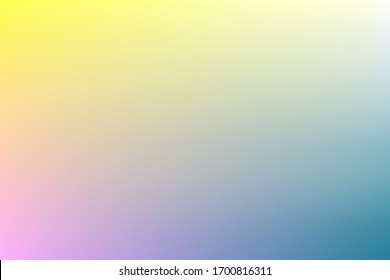 Fondo de degradado azul-amarillo y rosa. La base del texto. Ilustración vectorial para banners, tarjetas, papel pintado, fondo vibrante abstracto.