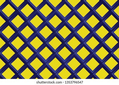 Blue-Yellow Tiles for Backgrounds - Vector