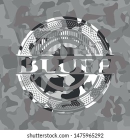 Bluff on grey camouflage pattern