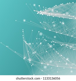 bluish abstract connection background