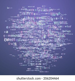 Bluish cloud tag