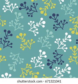 Bluish leaf pattern