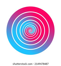 bluish pink circulation on white backgraund