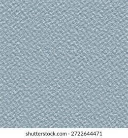 Tecido áspero azulado, irregular e com fios de nós aqui e ali. Textura do tapete de chão. Abstrato sem emenda. Arte vetorial.