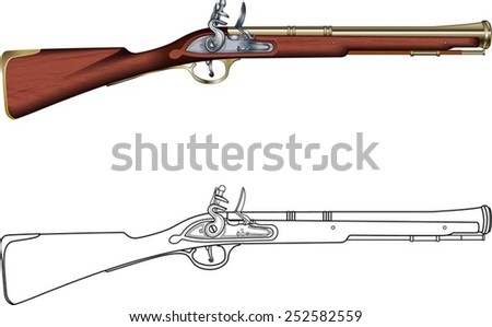 blunderbuss flintlock musket