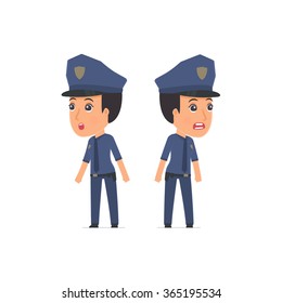Blunt Character Constabulary very surprised and did not believe his eyes. for use in presentations, etc.