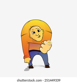 blunt man gives chamomile