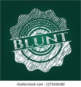 Blunt on blackboard