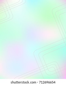 Blur abstract background bend  thin lines . Colorful gradient defocused backdrop.Vector illustration.Space for text .