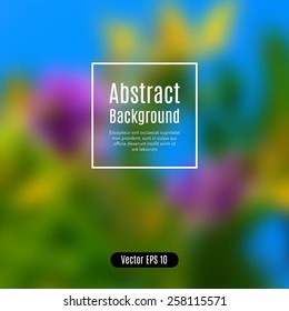 Blur abstract background. Blurred image flower.