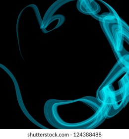 Blur abstract blue smoke effect background