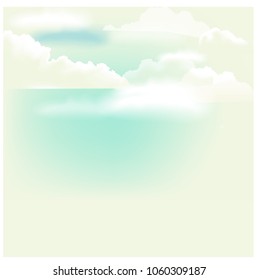 Blur background of  blue sky and the beach.  
