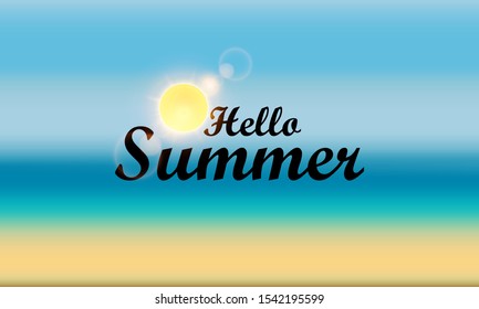 Blur Background for summer vacation