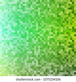 Blur blue green gradient background of bright perspective with lighting glowing square. Graphic image template. Abstract vector Illustration eps 10 for your business brochure