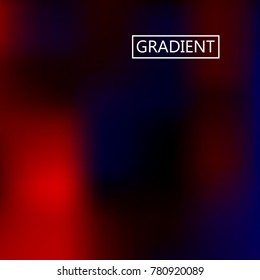 Blur Blue and red iridescent holographic background. Foil rainbow texture. Abstract soft pastel colors backdrop. Trendy creative vector cosmic gradient. Vibrant print illustration. Creative neon.