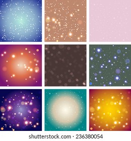 Blur bokeh Abstract bright color background. Sparkles and bokeh. Shiny and glowing