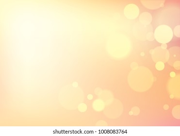 Blur bokeh of light background. Beautiful vector abstract illustration. Perfect abstraction with copy space for text.