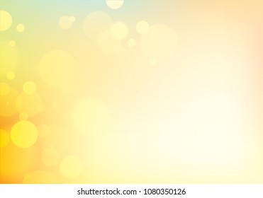Blur bokeh of light background. Beautiful vector abstract illustration. Perfect abstraction with copy space for text.