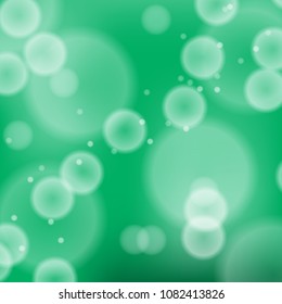 Blur Bokeh on Green background 