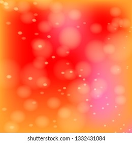 Blur bokeh on orange background
