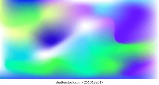 Desenfoque el fondo brillante para el Anuncio, cartel con verde, azul, amarillo y blanco