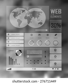 Blur business step transparent and shadows options banner. Vector illustration. can be used for , diagram, number options, step up options, web template, infographics. Blur, shadows background