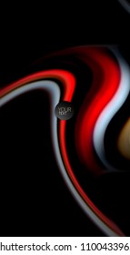 Blur color wave lines abstract background. Vector illustration for app wallpaper, business presentation or web banner