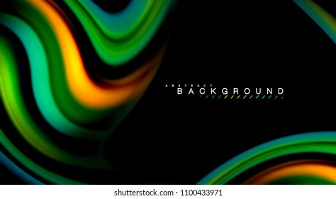 Blur color wave lines abstract background. Vector illustration for app wallpaper, business presentation or web banner