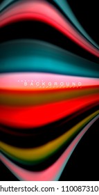 Blur color wave lines abstract background. Vector illustration for app wallpaper, business presentation or web banner