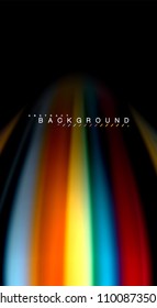 Blur color wave lines abstract background. Vector illustration for app wallpaper, business presentation or web banner