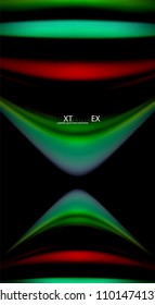 Blur color wave lines abstract background. Vector illustration for app wallpaper, business presentation or web banner