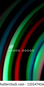 Borroso color de las líneas de onda de fondo abstracto. Ilustración vectorial para fondo de pantalla de aplicaciones, presentación empresarial o banner web