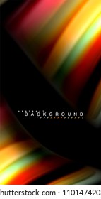 Blur color wave lines abstract background. Vector illustration for app wallpaper, business presentation or web banner