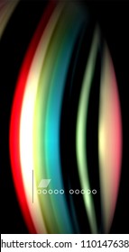 Blur color wave lines abstract background. Vector illustration for app wallpaper, business presentation or web banner