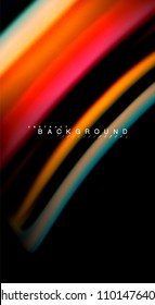 Blur color wave lines abstract background. Vector illustration for app wallpaper, business presentation or web banner