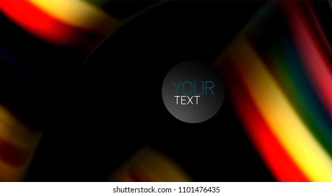 Blur color wave lines abstract background. Vector illustration for app wallpaper, business presentation or web banner