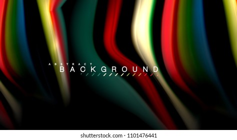 Blur color wave lines abstract background. Vector illustration for app wallpaper, business presentation or web banner