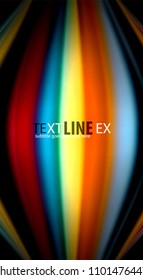 Blur color wave lines abstract background. Vector illustration for app wallpaper, business presentation or web banner